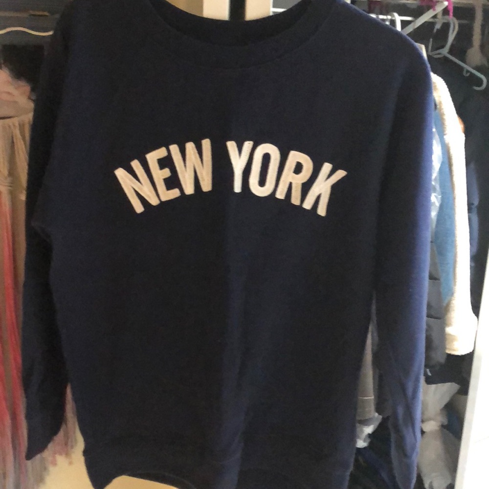 JCrew navy blue sweatshirt